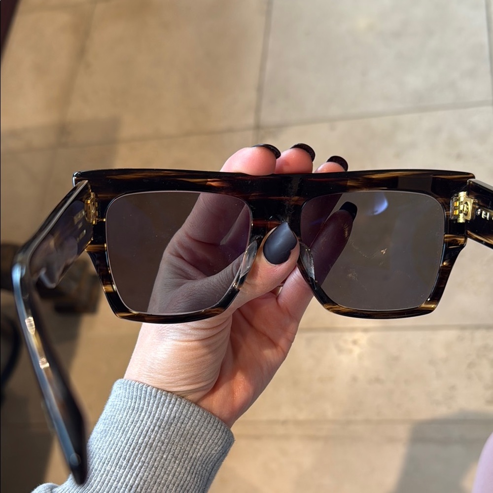 Balmain Tortoiseshell Square Sunglasses - Picture 6 of 8